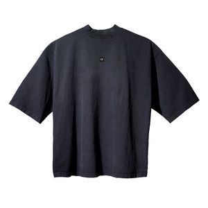 Yeezy Gap Balenciaga Engineered Logo 3/4 Sleeve Tee Black